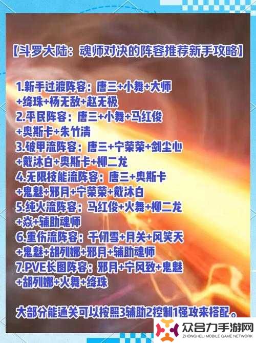 如何在斗羅大陸魂師對決中搭配千仞雪重傷流陣容？高爆發(fā)控制組合有哪些必選魂師？（36字）