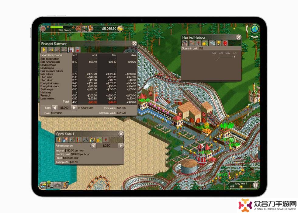 蘋果Apple Arcade新上線六款游戲，含《過山車大亨》等經(jīng)典之作